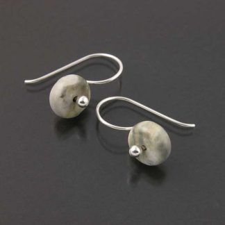 Sterling silver and Picasso Marble earrings by Kate Wilcox-Leigh | Gem Spotlight Collection