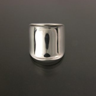 Kate Wilcox-Leigh Ring Thickened Edge Sterling Front View